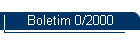 Boletim 0/2000
