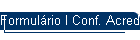 Formulrio I Conf. Acred. Hospitais