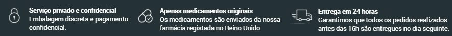 121Doc é uma farmácia confiável com todas as autorizações em vigor para vender drogas em Portugal e no Brasil