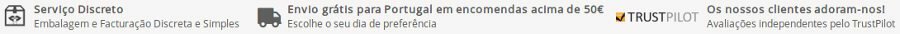 Vantagens Shytobuy: confidencialidade, entrega rápida, excelente reputação